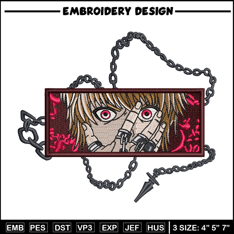 Kurapika eyes embroidery design, Hxh embroidery, Anime design, Embroidery shirt, Embroidery file, Digital download.jpg