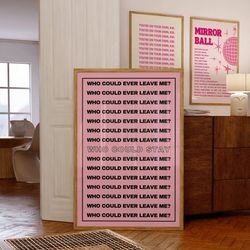 the archer taylor swift poster, taylor lover print, pink swiftie print, the archer taylor, girly swiftie print, pink gir
