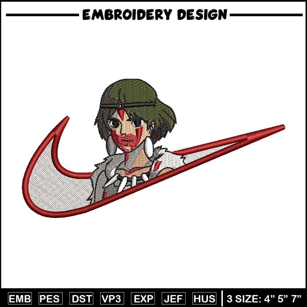 Momonoke nike embroidery design, Momonoke embroidery, Nike design, Embroidery shirt, Embroidery file, Digital download.jpg