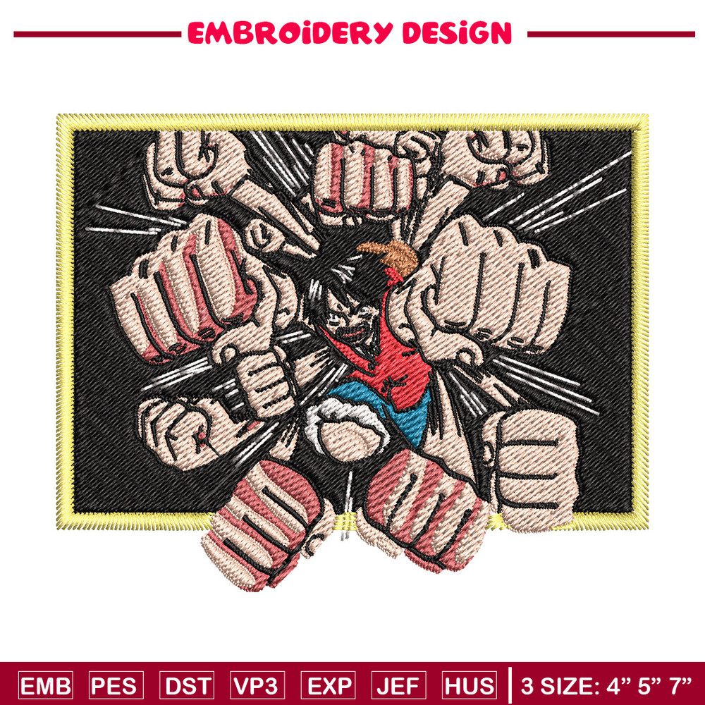 Luffy embroidery design, One piece embroidery, Anime design, Embroidery file, Embroidery shirt, Digital download (12).jpg