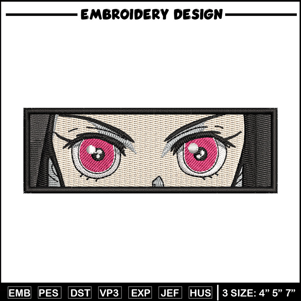 Nezuko eyes embroidery design, Neuzko embroidery, Anime design, Embroidery shirt, Embroidery file, Digital download.jpg