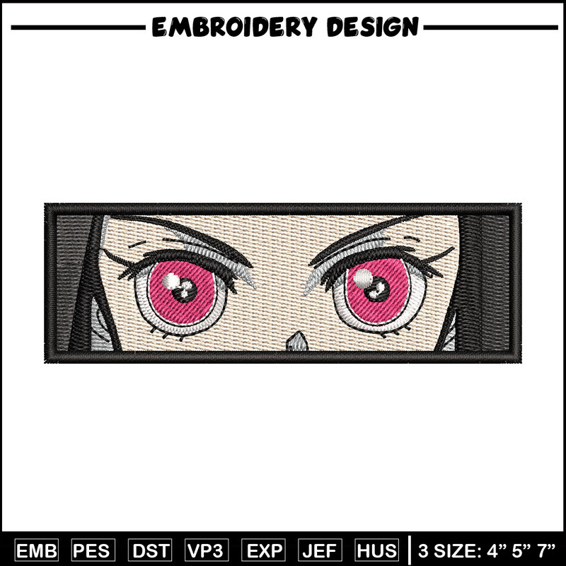 Nezuko eyes embroidery design, Neuzko embroidery, Anime design, Embroidery shirt, Embroidery file, Digital download.jpg
