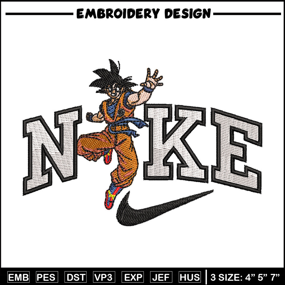 Nike goku man embroidery design, Nike embroidery, Anime design, Embroidery shirt, Embroidery file, Digital download.jpg