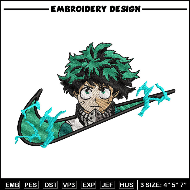 Nike x izuku embroidery design, Mha embroidery, Nike design, Embroidery shirt, Embroidery file, Digital download.jpg