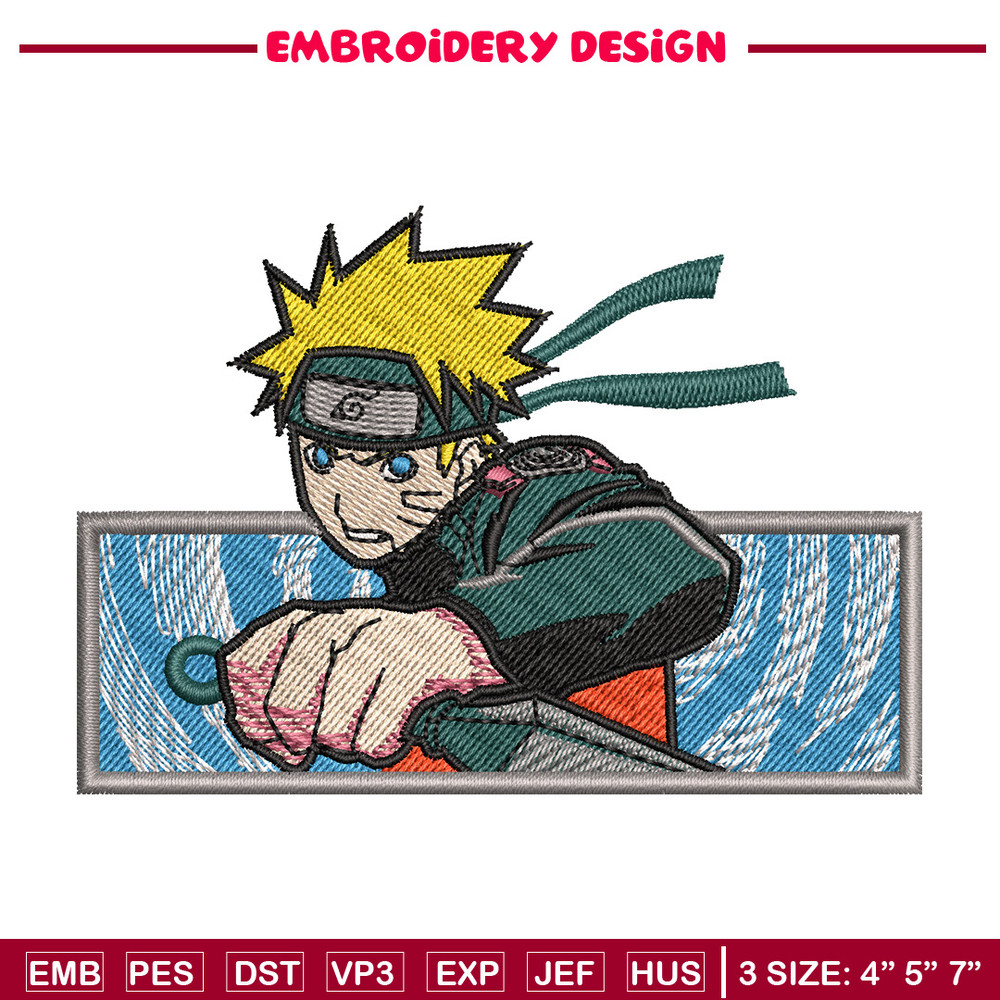 Naruto kunai embroidery design, Naruto embroidery, Anime design, Embroidery shirt, Embroidery file, Digital download.jpg