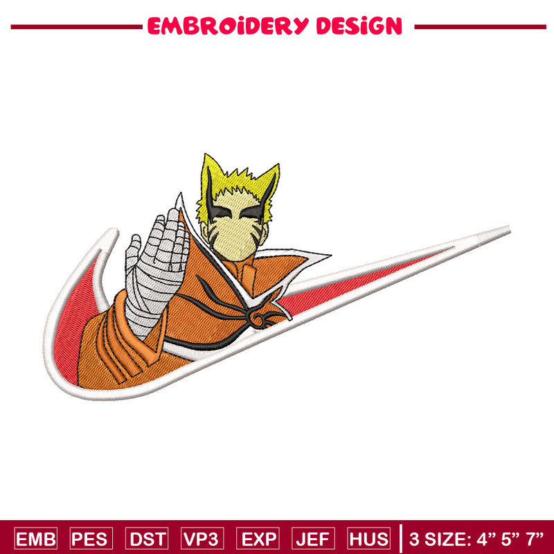 Naruto nike embroidery design, Naruto embroidery, Nike design, Embroidery shirt, Embroidery file, Digital download.jpg