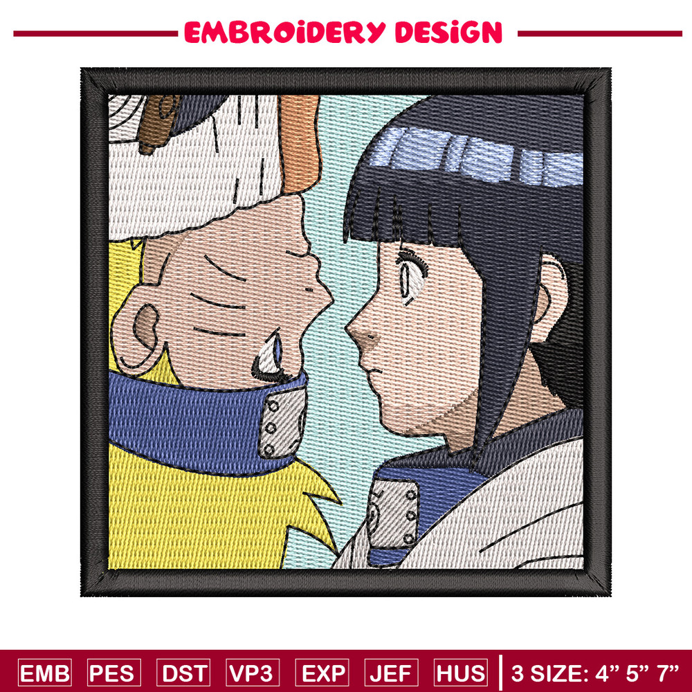 Naruto x hinata embroidery design, Naruto embroidery, Anime design, Embroidery shirt, Embroidery file, Digital download.jpg