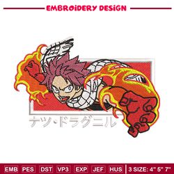 Natsu box embroidery design, Fairy tail embroidery, Anime design, Embroidery shirt, Embroidery file, Digital download