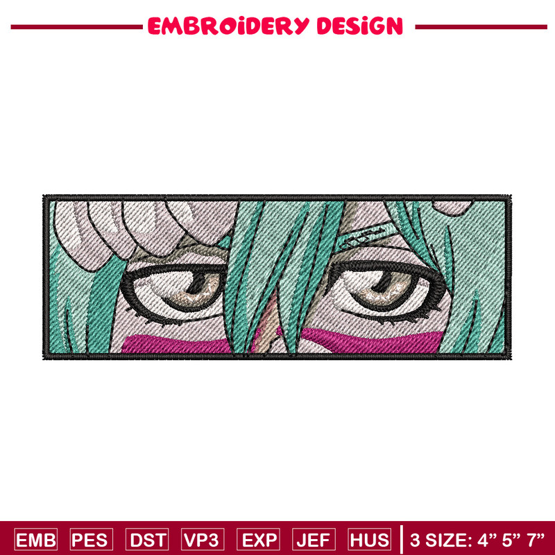 Nel tu eyes embroidery design, Bleach embroidery, Anime design, Embroidery shirt, Embroidery file, Digital download.jpg