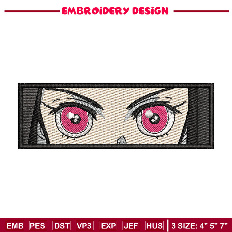 Nezuko eyes embroidery design, Neuzko embroidery, Anime design, Embroidery shirt, Embroidery file, Digital download.jpg