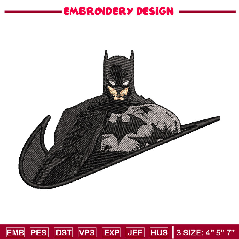 Nike batman embroidery design, Batman embroidery, Nike design, Embroidery shirt, Embroidery file, Digital download.jpg