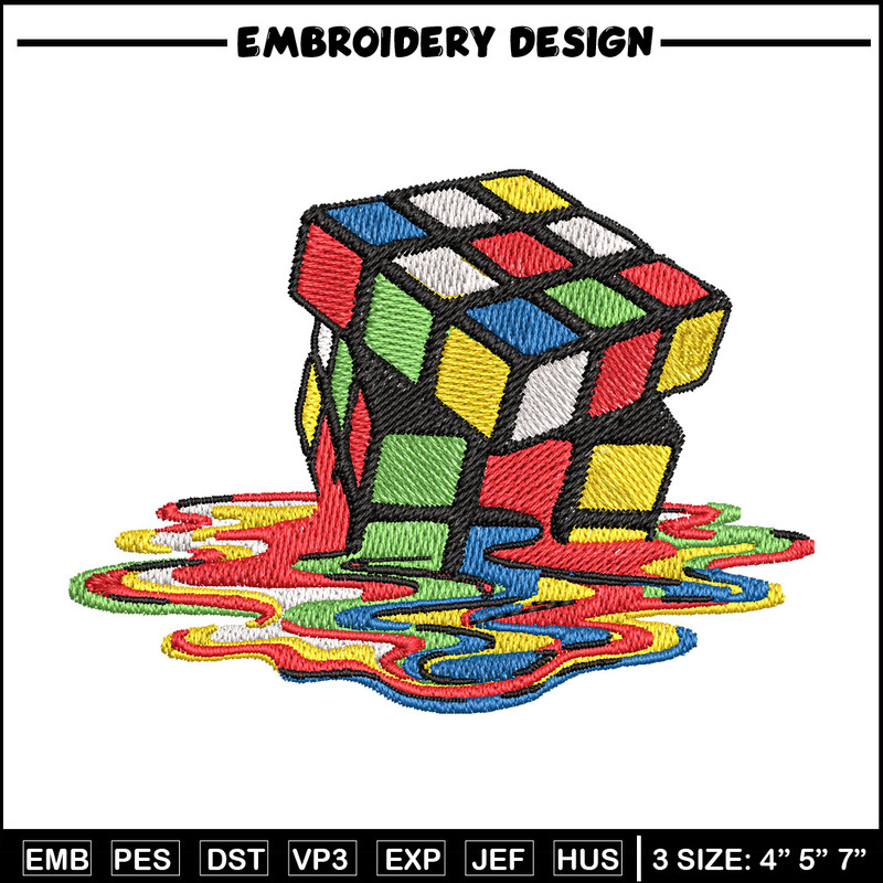 Rubik cube embroidery design, Rubik embroidery, Anime design, Embroidery file, Embroidery shirt, Digital download.jpg