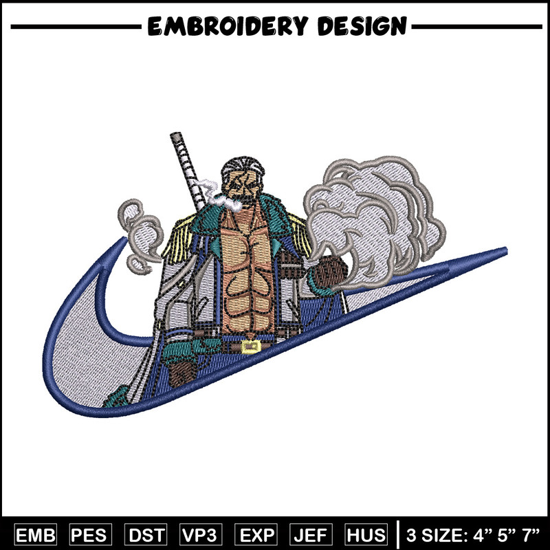 Smoker nike embroidery design, One piece embroidery, Nike design, Embroidery shirt, Embroidery file, Digital download.jpg