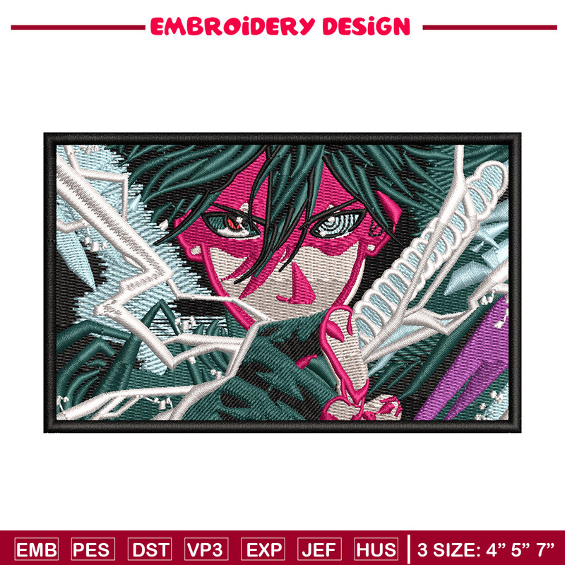 Sasuke sword embroidery design, Naruto embroidery, Anime design, Embroidery shirt, Embroidery file, Digital download.jpg