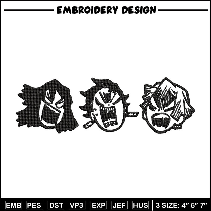 Tanjiro angry embroidery design, Tanjiro embroidery, Embroidery shirt, Embroidery file, Anime design, Digital download.jpg