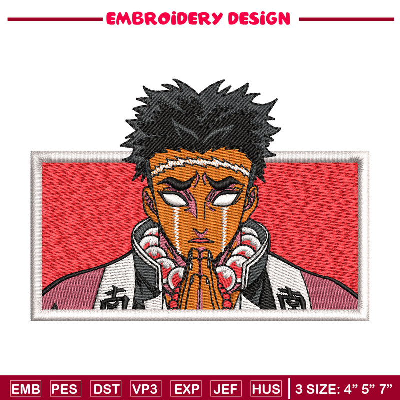 Stone hashira embroidery design, Gyomei embroidery, Anime design, Embroidery file, Embroidery shirt, Digital download.jpg