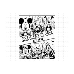 mouse and friends svg, halloween masquerade, trick or treat svg, spooky vibes, halloween skeleton svg