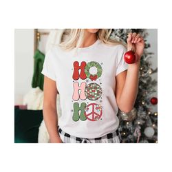 Ho Ho Ho PNG, Retro Christmas PNG, Merry Christmas Png, Groovy Christmas PNG, Retro Christmas Shirt Design, Cute Xmas Pn