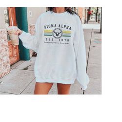 sigma alpha crest shirt, sigma alpha hoodie, sigma alpha sweatshirt, sorority crest shirt