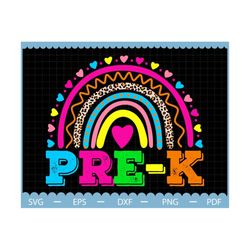 back to school rainbow pre-k svg, hello school svg, first day of school svg, pre-k svg, back to school svg, teacher svg
