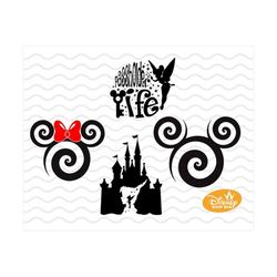 tinkerbell svg/tinkerbell png/mouse swirly svg/minnie mouse head svg/mouse swirly/svg /cricut silhouette/instant