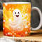 3D Cute Ghost Flowers Mug for 11oz 15oz Mug, 3D Halloween PNG Sublimation Mug Design, 3D Halloween Ghost Seamless Mug Wrap - 1.jpg