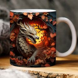 3d dragon mug design