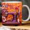 3D Orange Flowers Sewing Machine 11oz,15oz Mug Sublimation Wrap 3D Sewing Mug, Digital Download Mug PNG, 3D Mug Wrap Coffee Mug PNG - 1.jpg
