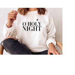 christmas o holy night sweatshirt, jesus is the reason, gift for women, christmas gift, fleece, secret santa gift, holid