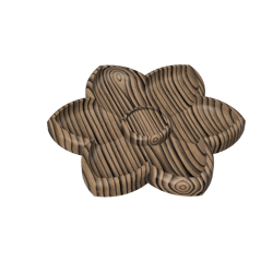 flower plate stl file for cnc