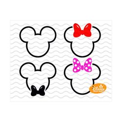 birthday mickey outline svg / birthday head outline svg / mouse outline head / svg instant download design for cricut or