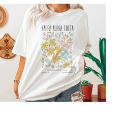 kappa alpha theta oversized shirt, theta flower market hoodie, kappa alpha theta flower sweatshirt, theta sorority shirt