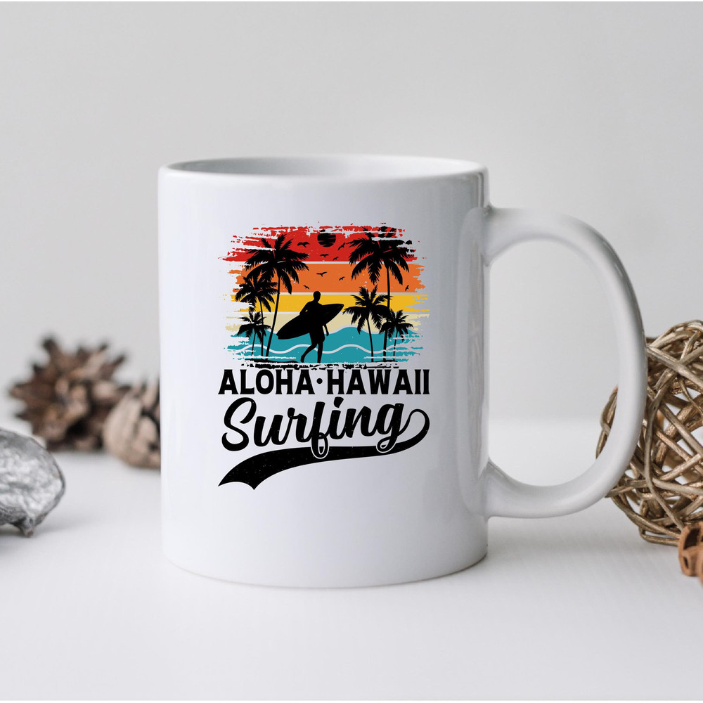 Aloha Hawaii Surfing Mug, Surfing Aloha Hawaii Coffee and Tea Gift Mug, Surfing Aloha Hawaii Gift, Hawaii, Aloha, Surfing, Surfer, Surf - 2.jpg
