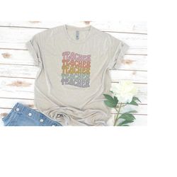 teacher shirt, teacher gift, school spirit, elementary school, middle school, rainbow, teacher appreciation, first grade