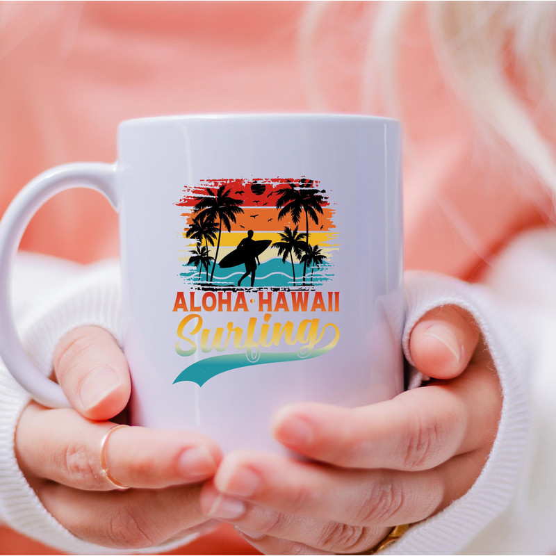 Aloha Hawaii Surfing Mug, Surfing Aloha Hawaii Coffee and Tea Gift Mug, Surfing Aloha Hawaii Gift, Hawaii, Aloha, Surfing, Surfer, Surf - 3.jpg