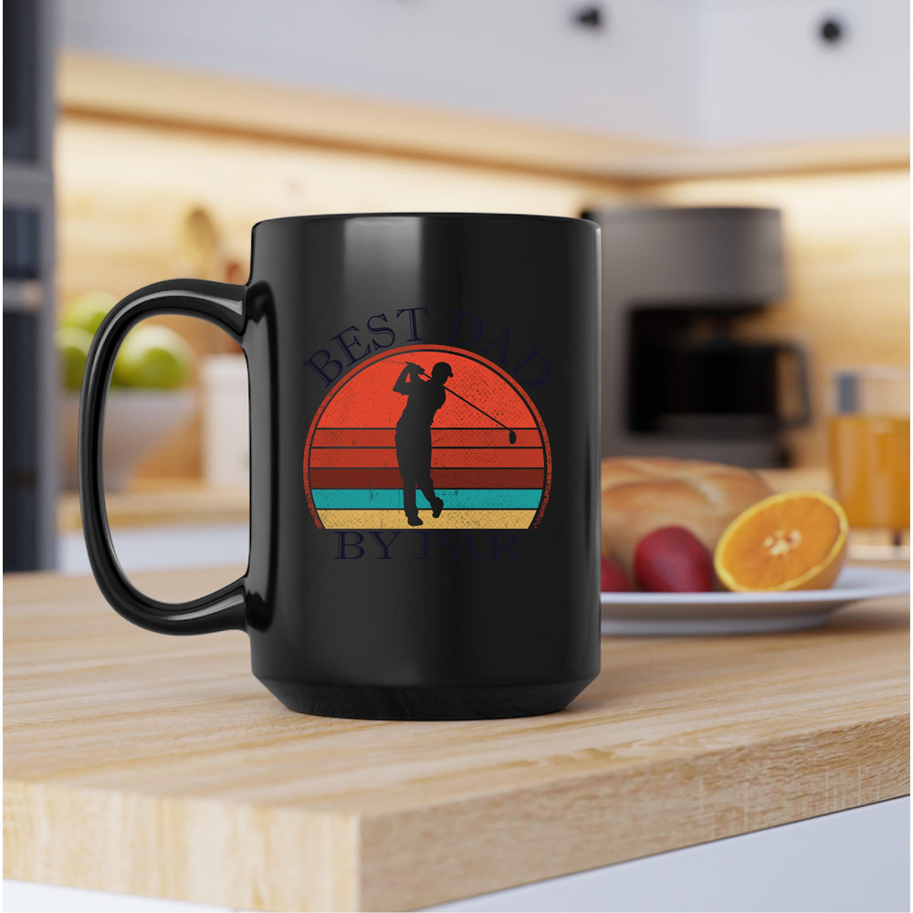 Best Dad By Par Mug, Best Dad By Par Coffee and Tea Gift Mug, Golf Dad Gift Mug, Best Dad By Par, Fathers Day - 4.jpg