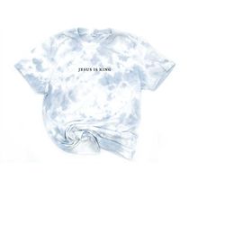 jesus is king tie dye women's shirt, easter shirt, christian bible verse shirt, religious shirt, make heaven crowded, lo