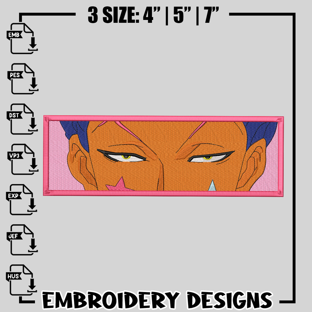 Hisoka eyes embroidery design