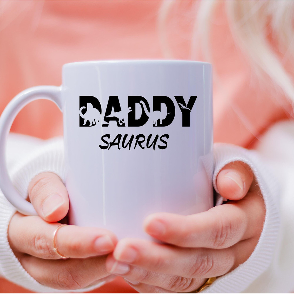 Daddy Saurus Mug, Daddy Saurus Coffee and Tea Gift Mug, Daddy Saurus Gift, Daddy Saurus Gift Mug, Daddy Saurus, Fathers Day - 1.jpg