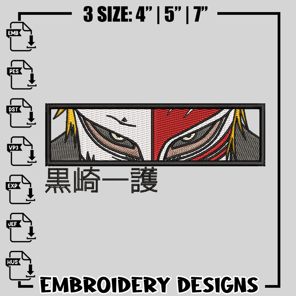 Ichigo's Eyes embroidery design