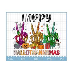 happy hallothanksmas skeleton peace hands png, hallothankmas skeleton hands, thanksgiving png, halloween png, christmas