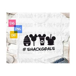 snack goals svg/ snacks svg / hashtag svg / ice cream svg / instant download design for cricut or silhouette, birthday s