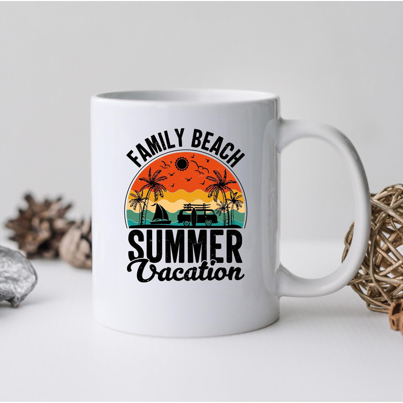 Family Beach Summer Vacation Mug, Family Beach Summer Vacation Coffee and Tea Gift Mug, Family Beach Summer Vacation, Family, Beach, Summer - 1.jpg