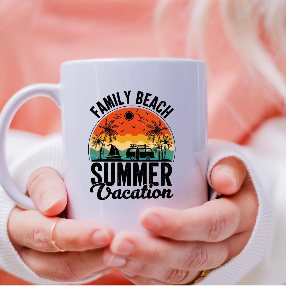 Family Beach Summer Vacation Mug, Family Beach Summer Vacation Coffee and Tea Gift Mug, Family Beach Summer Vacation, Family, Beach, Summer - 3.jpg