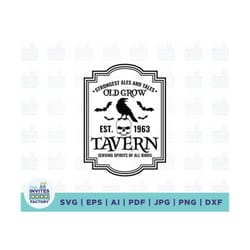 old crow tavern svg, 1963 svg, strongest svg, black crow svg, farmhouse halloween svg, halloween svg, farmhouse hallowee