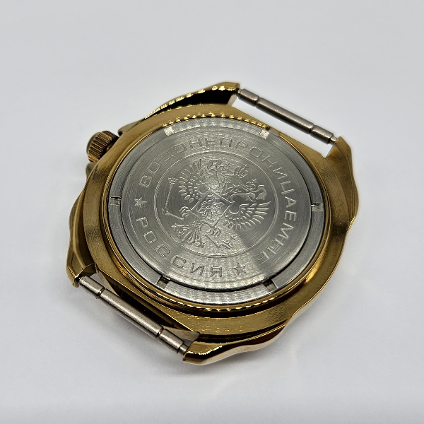 Gold-mechanical-watch-Vostok-Komandirskie-Made-in-Russia-219326-red-ифсл-1