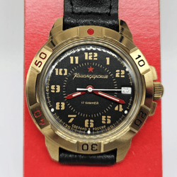 Vostok Komandirskie 2414 Red Hands 439123 New men's mechanical watch