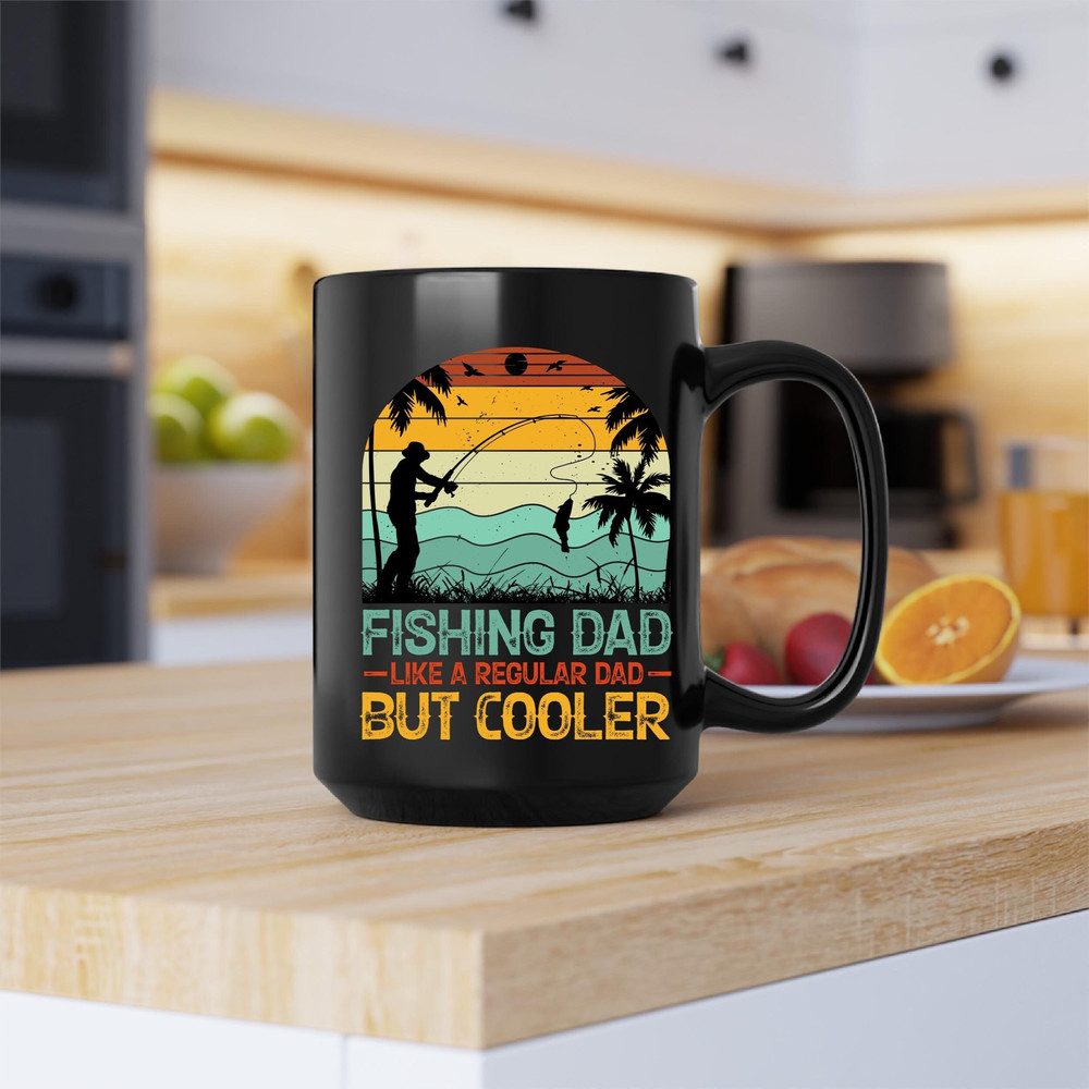 Fishing Dad Like A Regular Dad But Cooler Mug, Fishing Dad Like A Regular Dad But Cooler Coffee and Tea Gift Mug, Fishing Dad, Fathers Day - 1.jpg