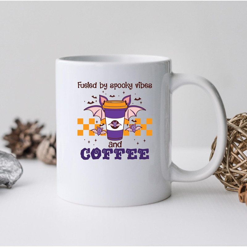 Fueled By Spooky Vibes Coffee Mug, Fueled By Spooky Vibes Coffee and Tea Gift Mug, Fueled By Spooky Vibes, Hallowen, Hallowen Mug, Pumpkin - 1.jpg