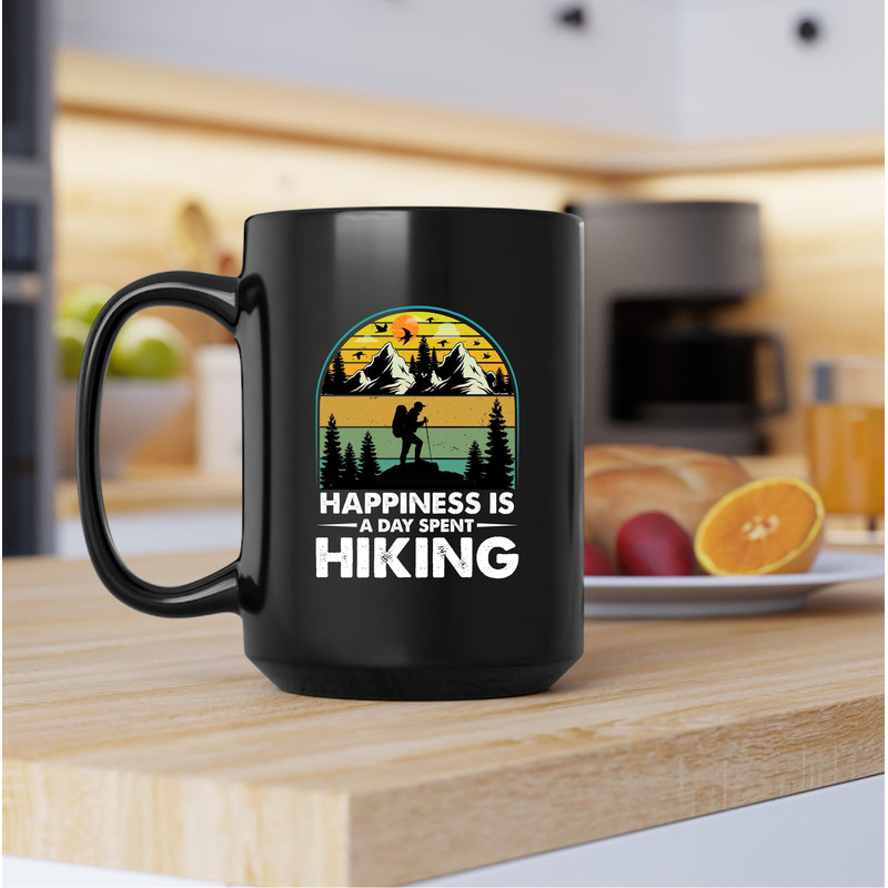 Happiness Is A Day Spent Hiking Mug, Hiking Coffee and Tea Gift Mug, Hiking Gift, Happiness Is A Day, Hiking Mug, Hiking Gift - 4.jpg